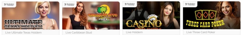 playzee live casino games
