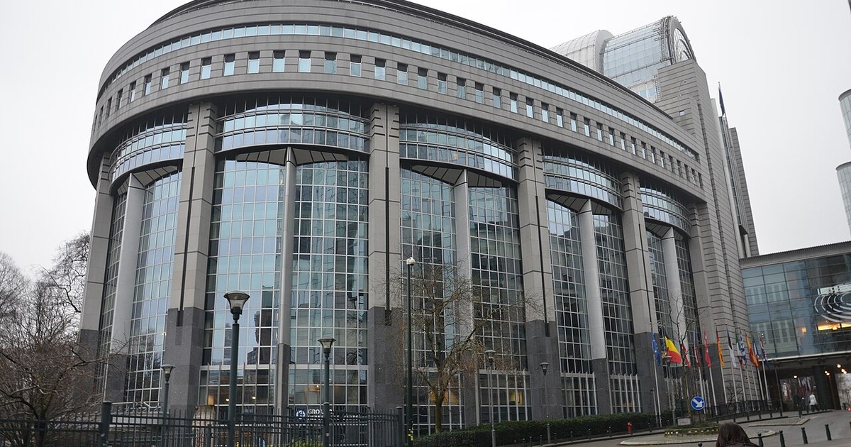 The European Parliament building in Brussels, representing EU coordination against illegal gambling.